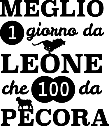 Sticker decorativo giorno da leone - TenStickers