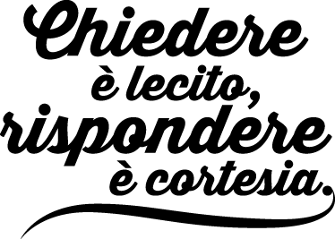 Sticker decorativo proverbio chiedere - TenStickers