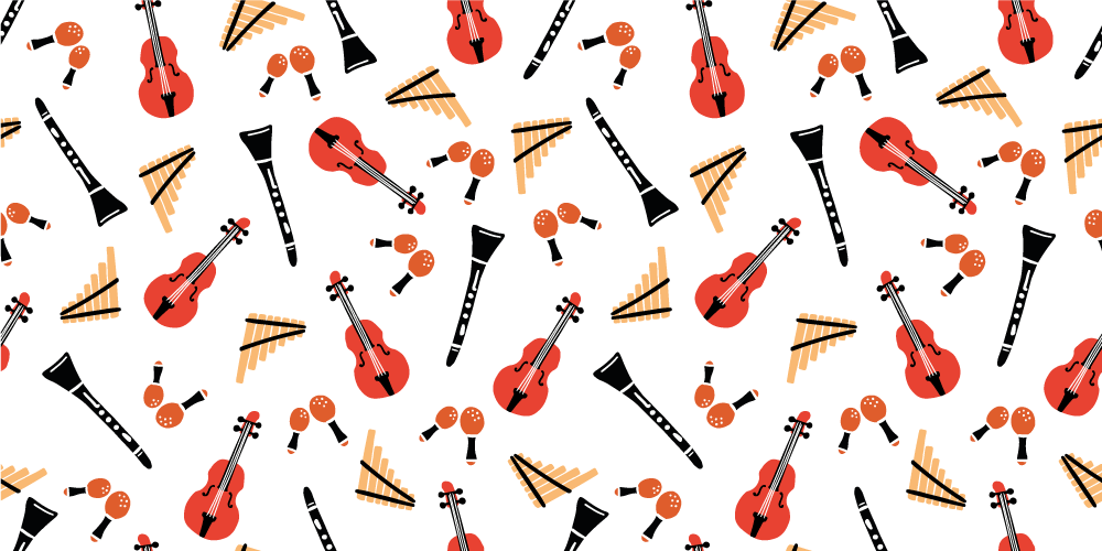Sticker pour ordinateur modèle d'instrument de musique - TenStickers