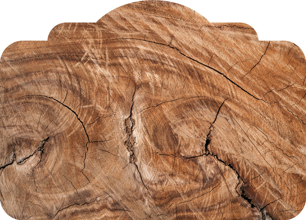 Realistiska dekal med sänggavel i trästruktur - Tenstickers