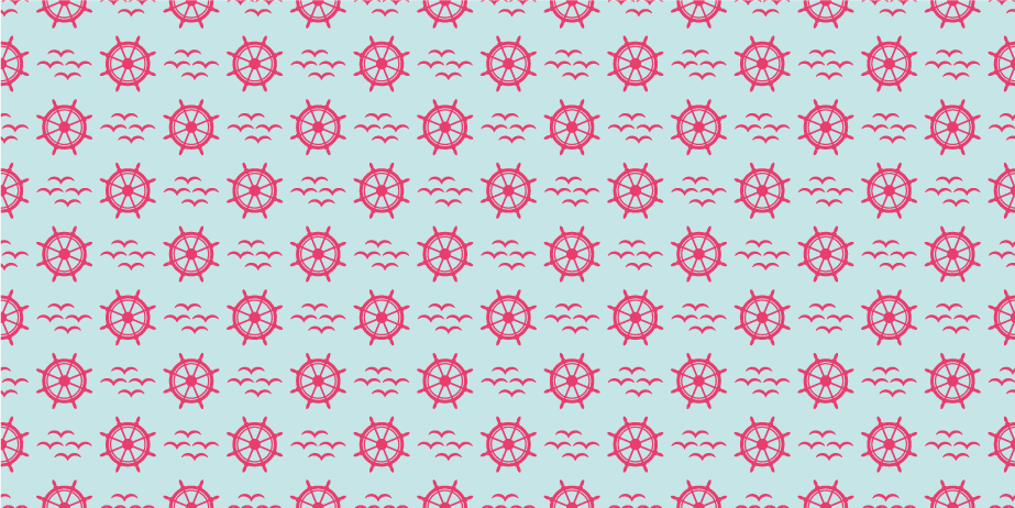 Nautisch wielpatroon meubel sticker - TenStickers