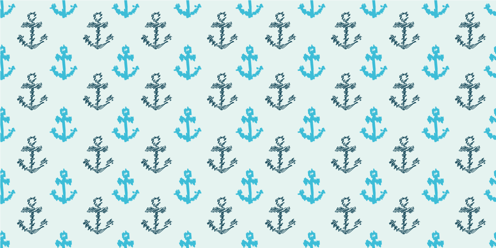 Slog vzorca sidra Nalepka za pohištvo - TenStickers