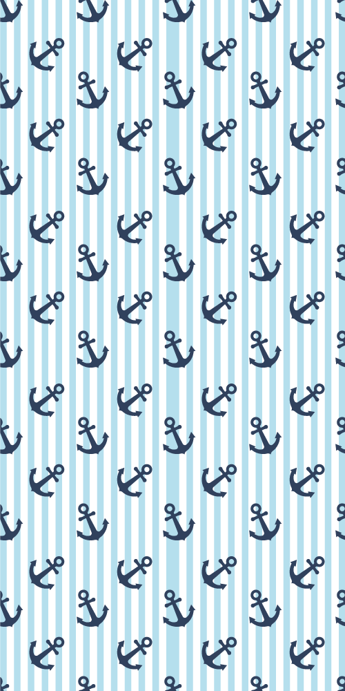 냉장고 스티커 항해용 앵커 모티프 - TenStickers