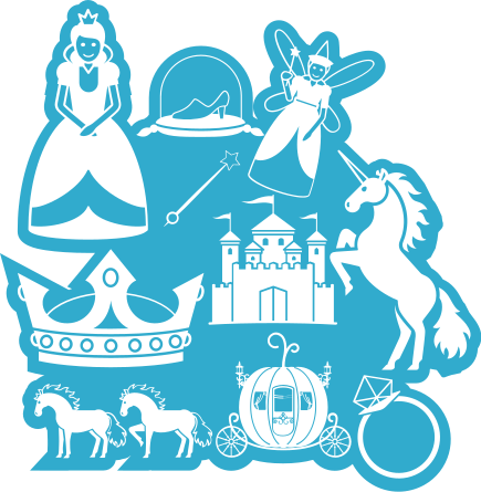 Eventyrdesign med enhjørningsklistermærke - TenStickers