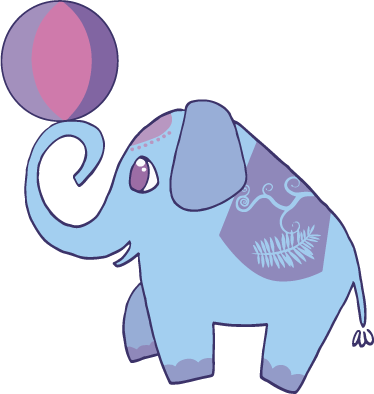 10765 Wandtattoo Loft Aufkleber Zirkus Elefant Sterne Tier Elephant Circus Kind 