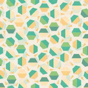 Azulejos adhesivo Patrón de azulejos hexagonales de colores - TenVinilo