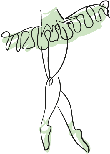 芭蕾舞演员墙贴 - TenStickers