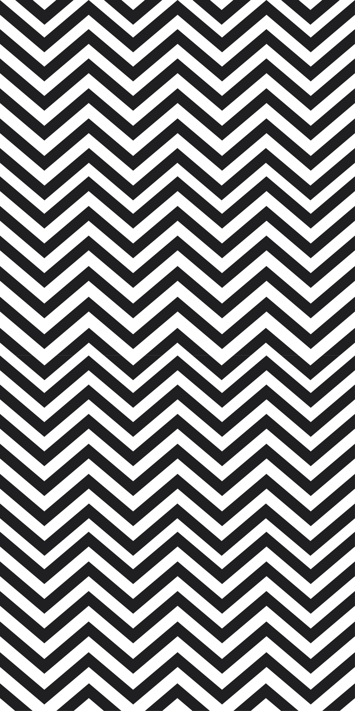 Classical black and white zig zag lines fridge decal - TenStickers