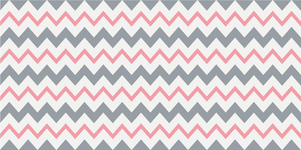 Pink and gray zig zag lines pattern decals for furniture TenStickers