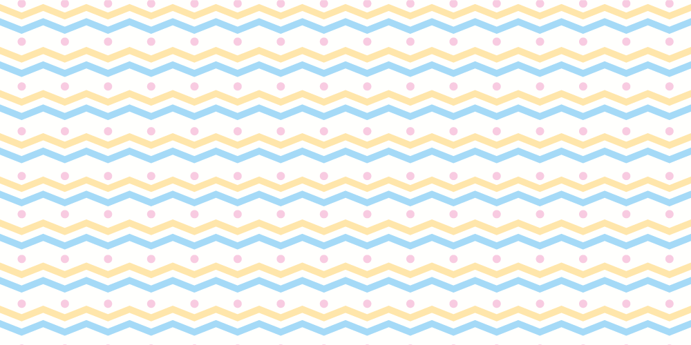 Többszínű cikk-cakk vonal és dot bútor matrica - TenStickers