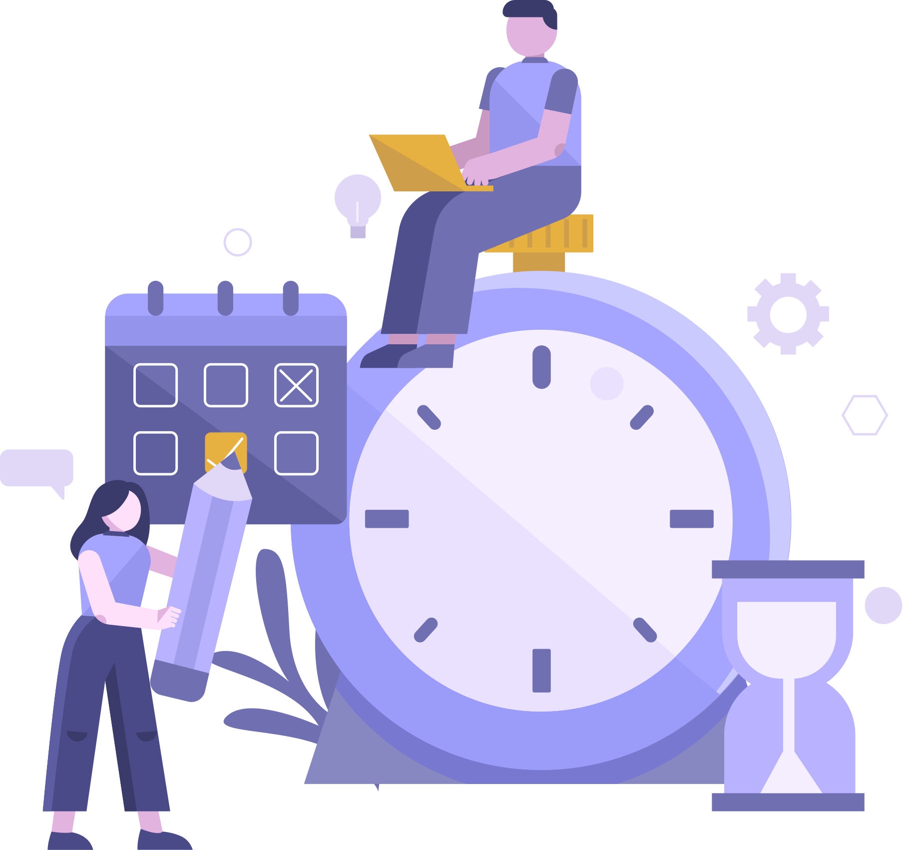 Productivity time management nalepka Živali - TenStickers