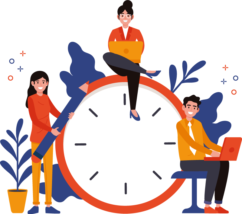 Wandtattoo Welt kreatives zeitmanagement - TenStickers