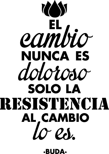 Vinilo decorativo cambio Buda - TenVinilo