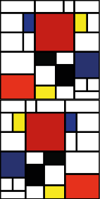 Sticker iphone Blocchi di colore astratti - TenStickers