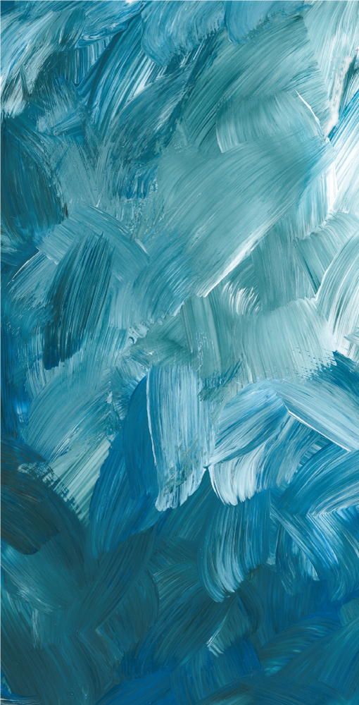 Blue abstract brush stroke iPhone decal - TenStickers