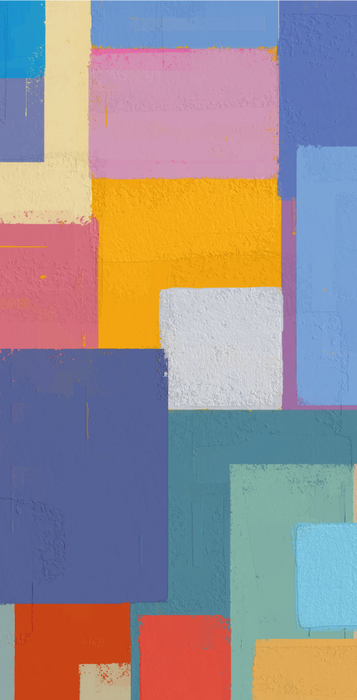 αφηρημένη ζωγραφική πολύχρωμα τετράγωνα huawei decal - TenStickers