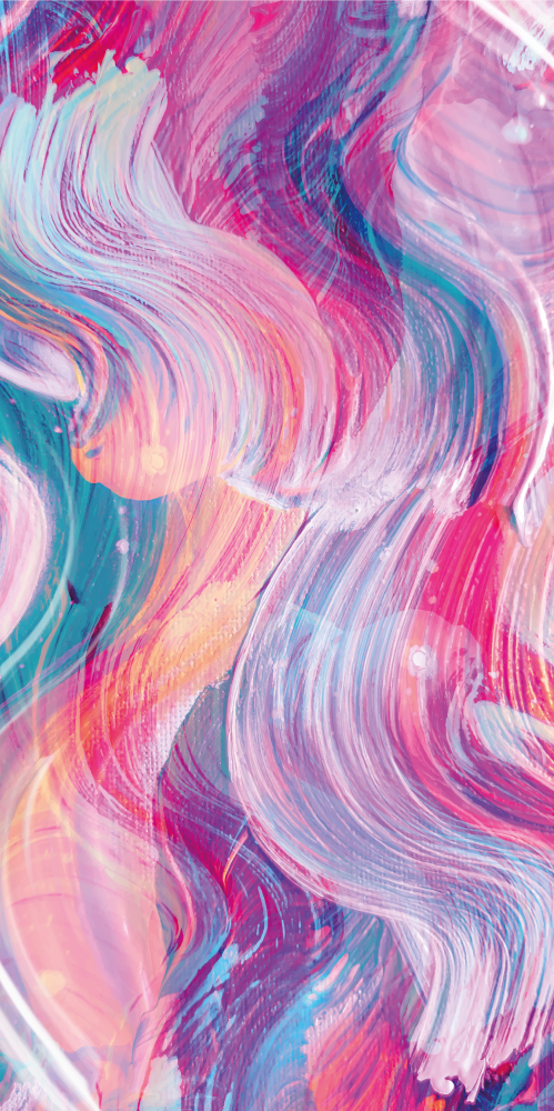 Farverige oliemaling streger iphone klistermærke - TenStickers