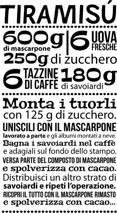 Sticker decorativo ricetta tiramisù - TenStickers