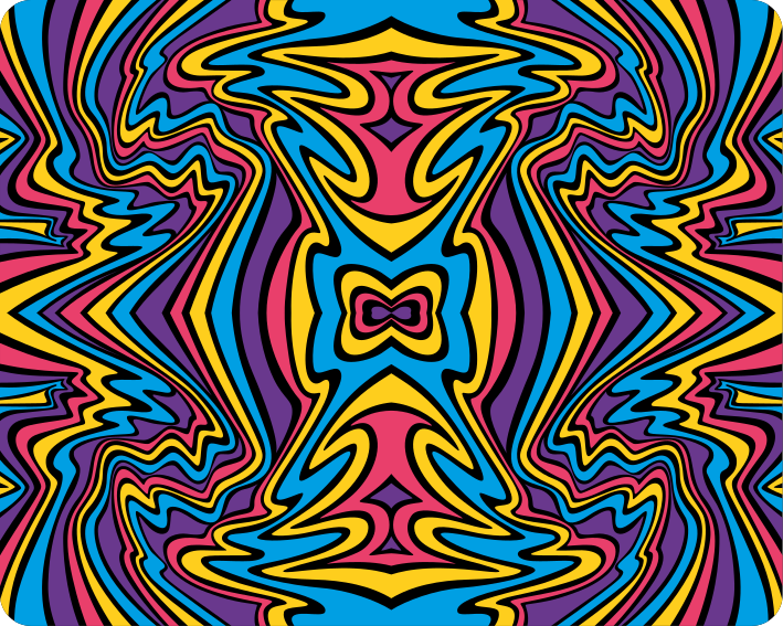 Lively Geometric Concept laptop skin - TenStickers