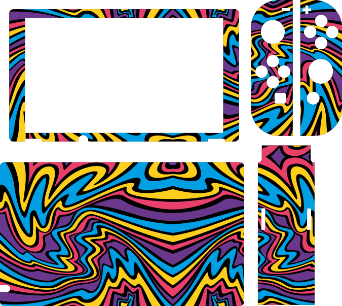 Levendig kleurrijk ontwerp nintendo sticker - TenStickers