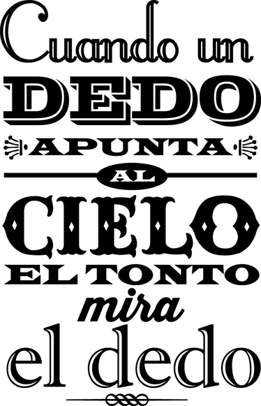 Vinilo decorativo el tonto mira - TenVinilo