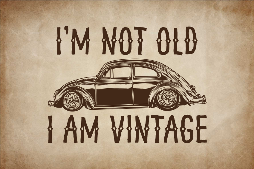 Vinilo para portátil vehículo clásico de época - TenVinilo