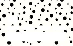 Vinilo tarjeta de crédito Lunares negros sobre fondo blanco - TenVinilo