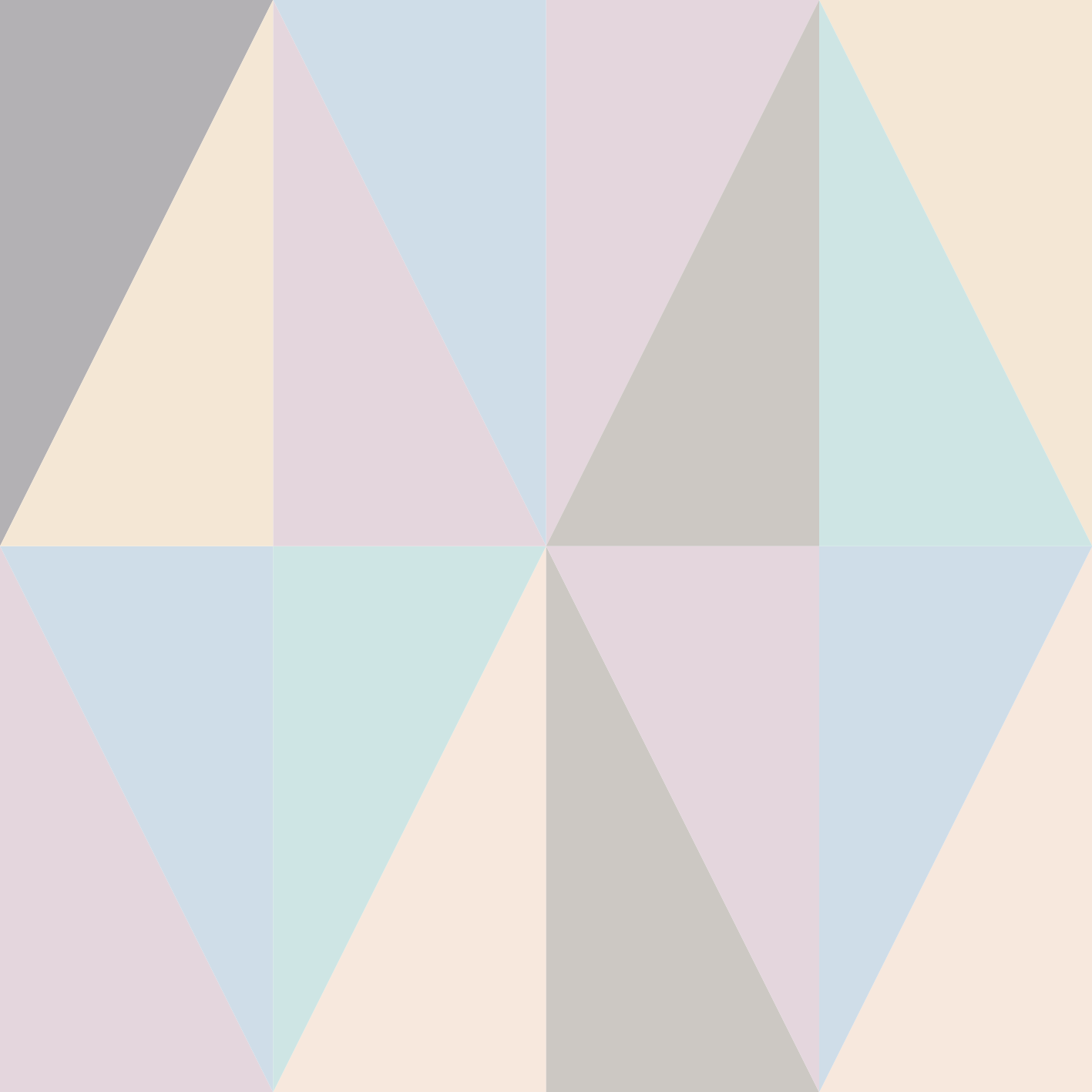 Vinilo mueble Patrón de triángulos de color pastel - TenVinilo