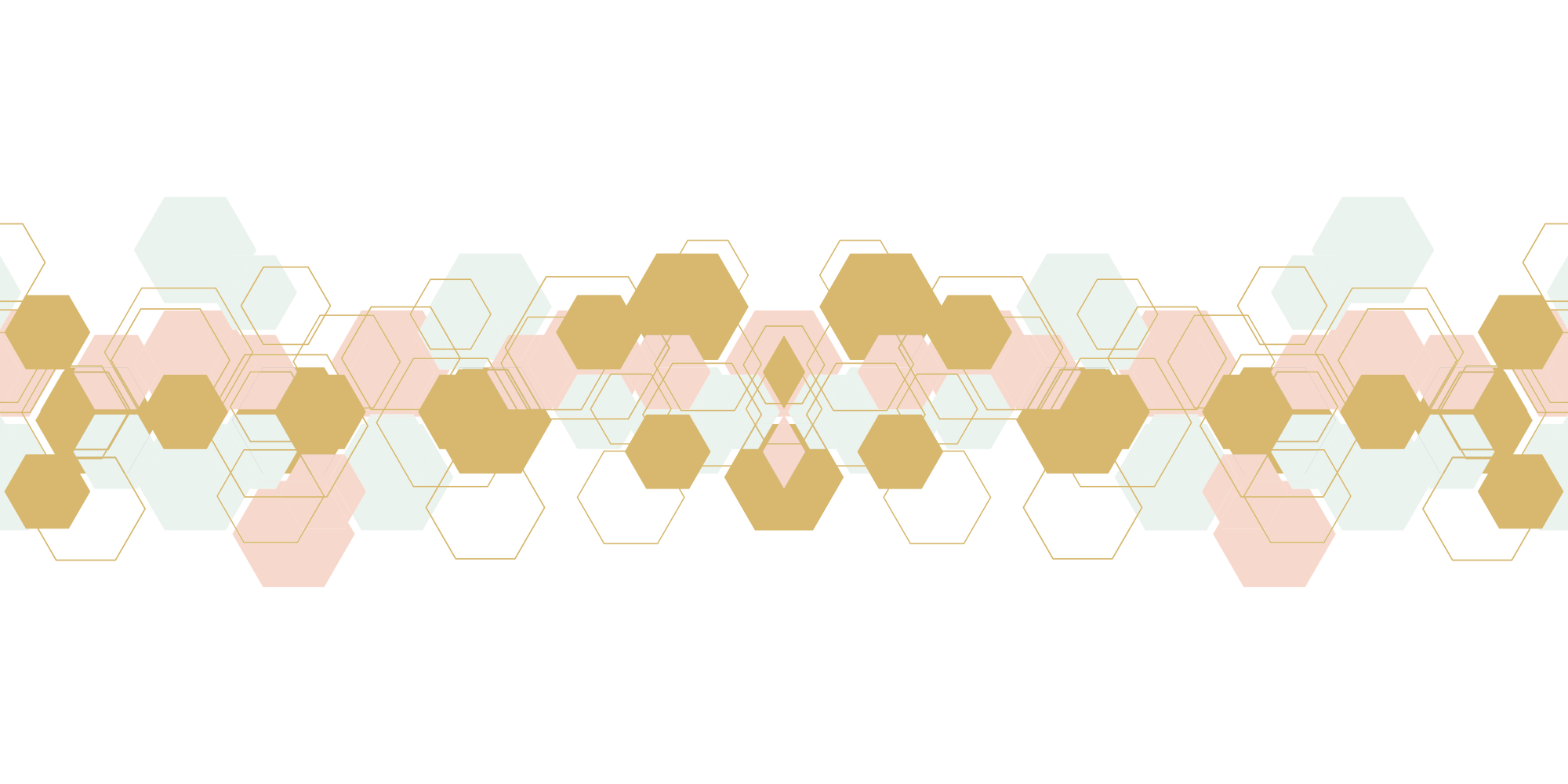 Naklejka na meble Wzór akwareli z sześciokątami - TenStickers