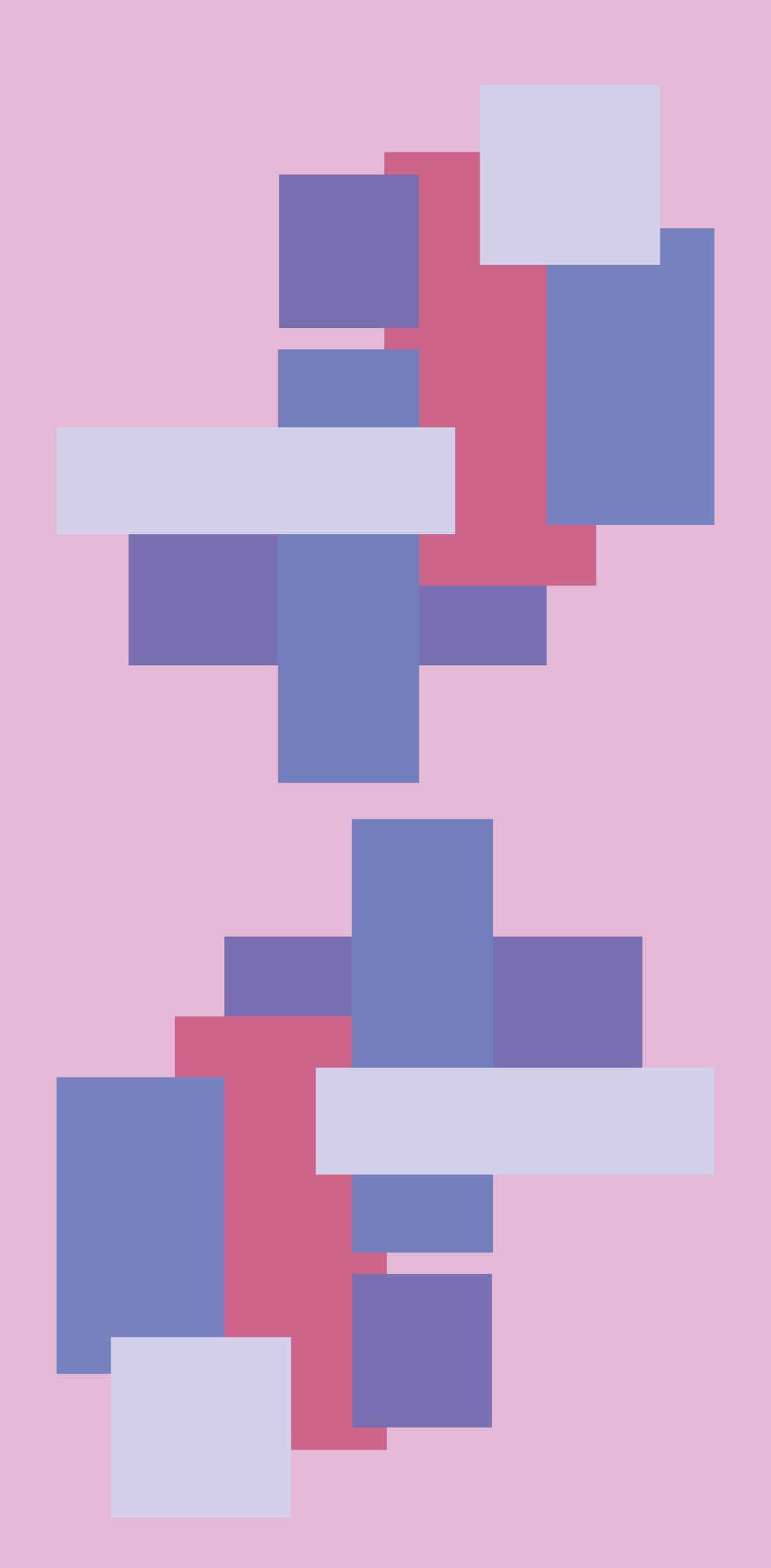 Purple shades color blocks huawei decal - TenStickers