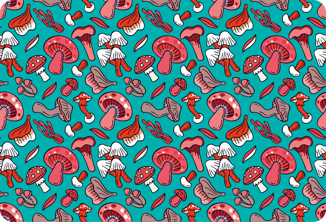 Vinilo para portátiles Setas rojas artísticas con un fondo verde  - TenVinilo