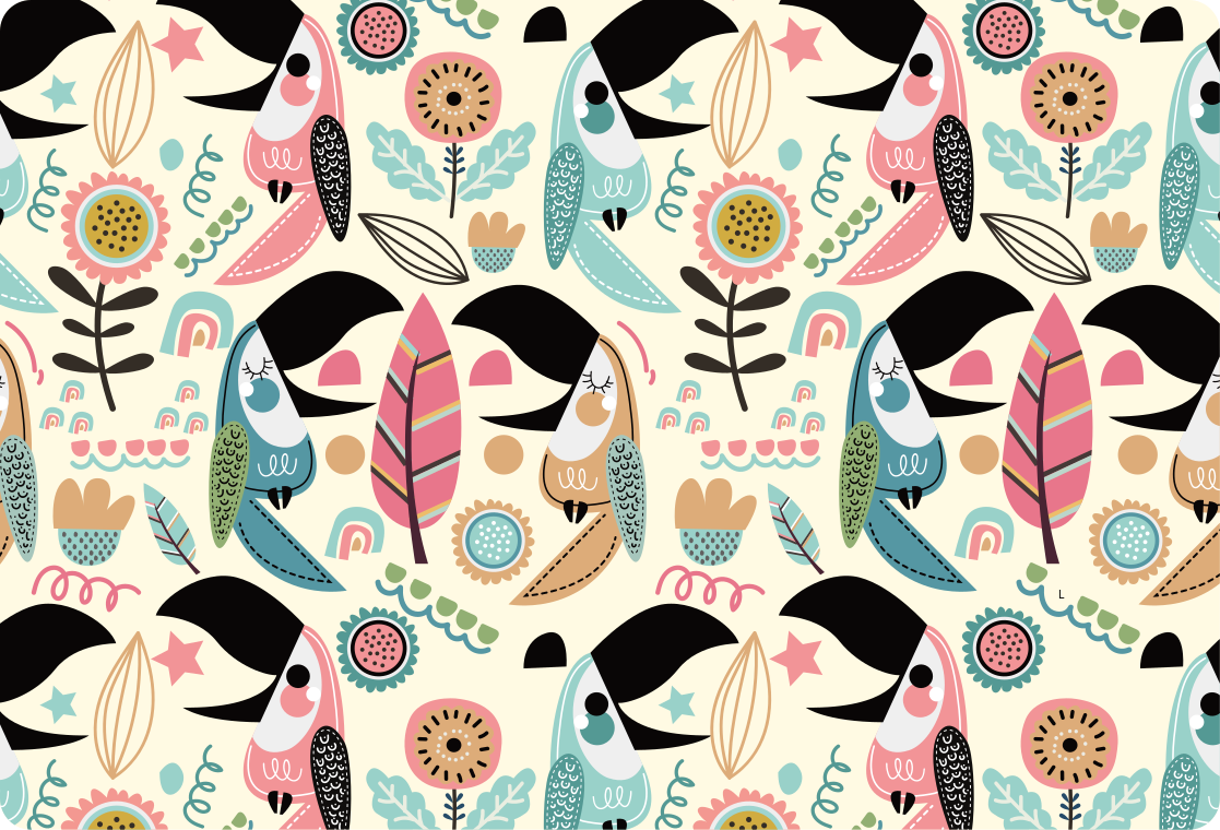 Autocolante para laptop imagens animadas de pássaros - TenStickers