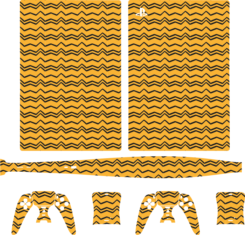 Wavy Pattern Cover PS5 skin - TenStickers