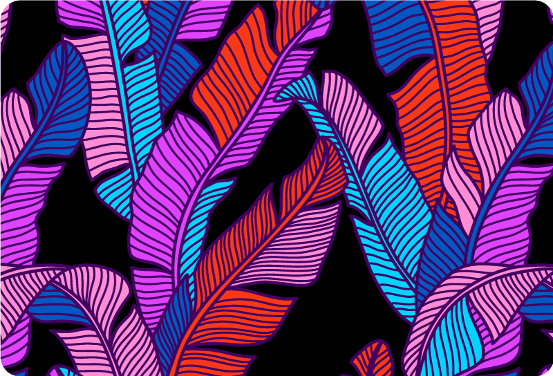 Laptop Aufkleber Originelle mit floralem Muster - TenStickers