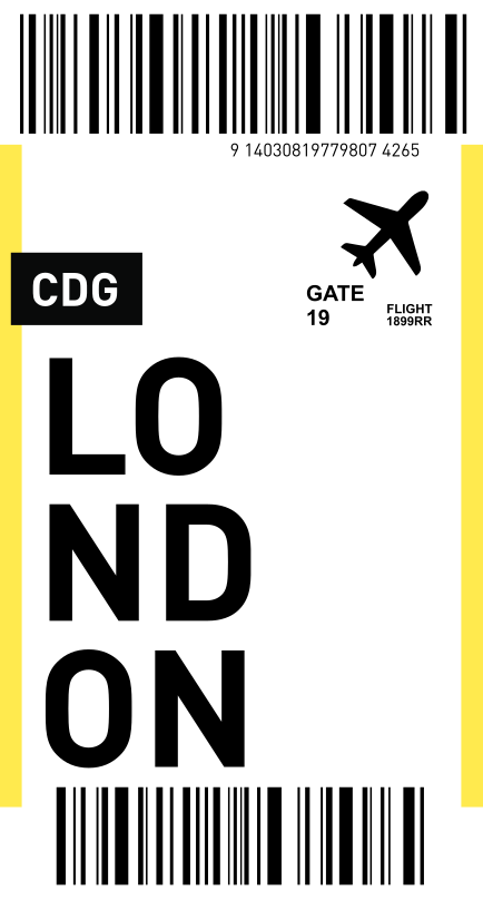 Letenka do londýna huawei obtisky - Tenstickers