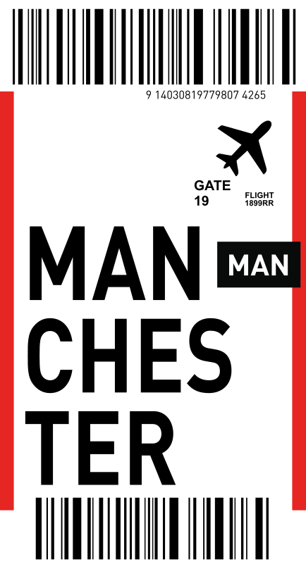 Manchester gate pass Samsung stickers - TenStickers