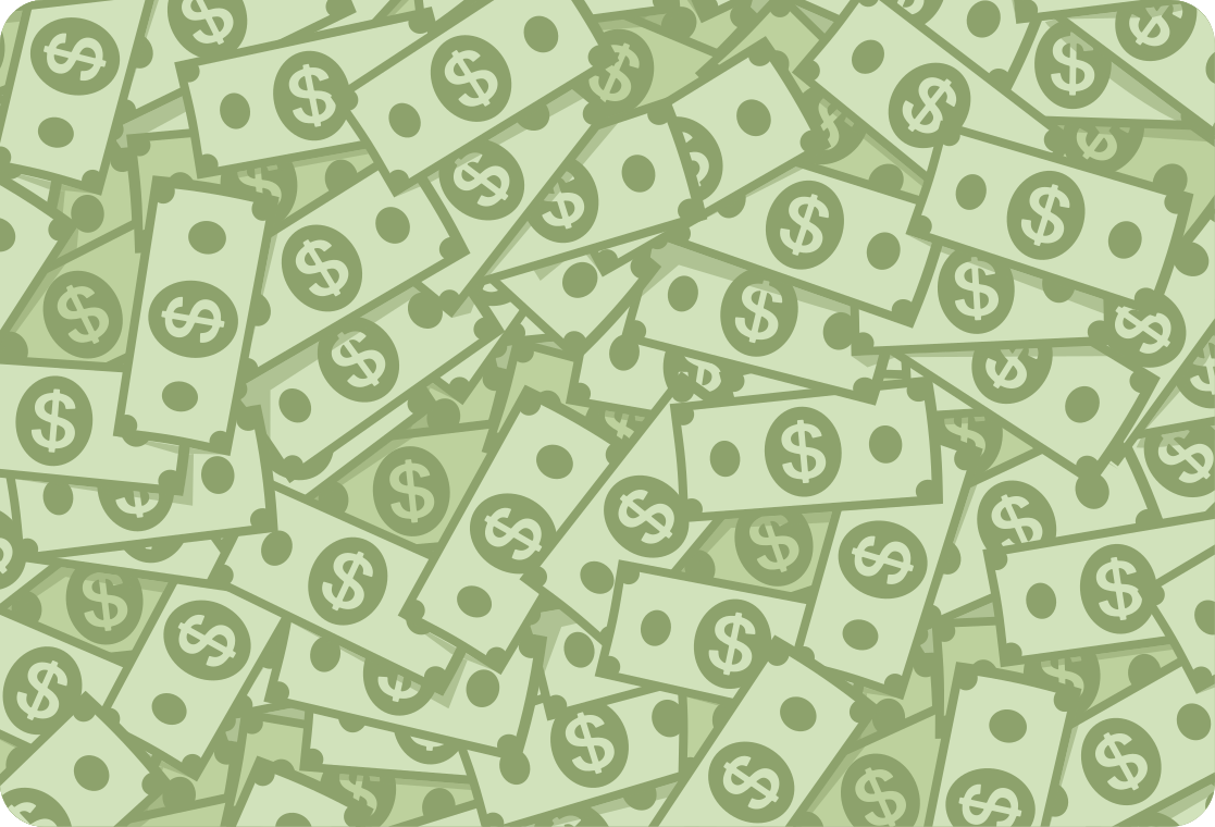 Vinilo para portátiles Billetes de un dólar en todo el patrón - TenVinilo