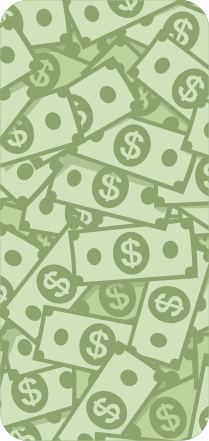 Nálepky na dolarové bankovky po celém vzoru iphone - TenStickers