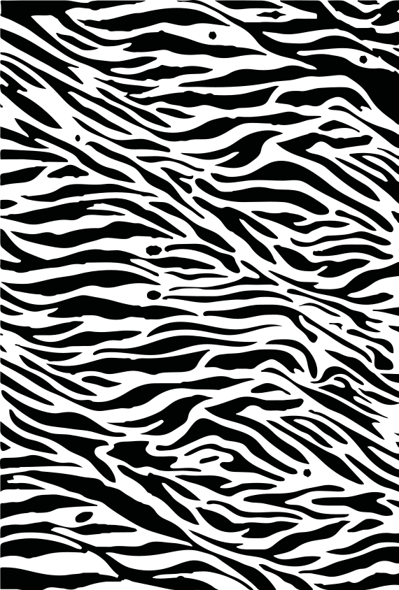 Zebra Pattern Design furniture sticker - TenStickers