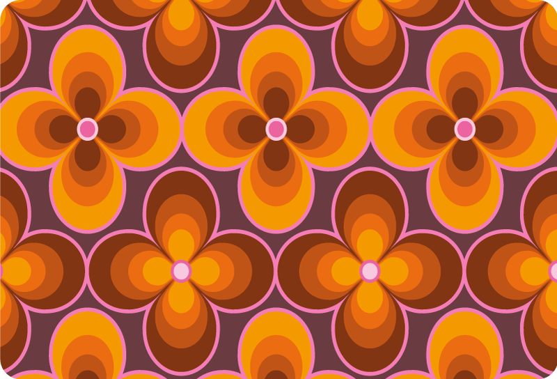 Flower Pattern Design laptop skin - TenStickers