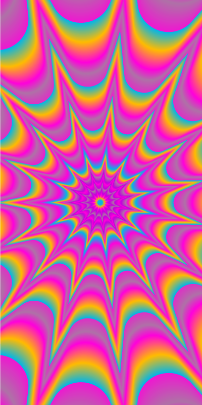 Autocolante para frigorífico padrão espiral colorido - TenStickers