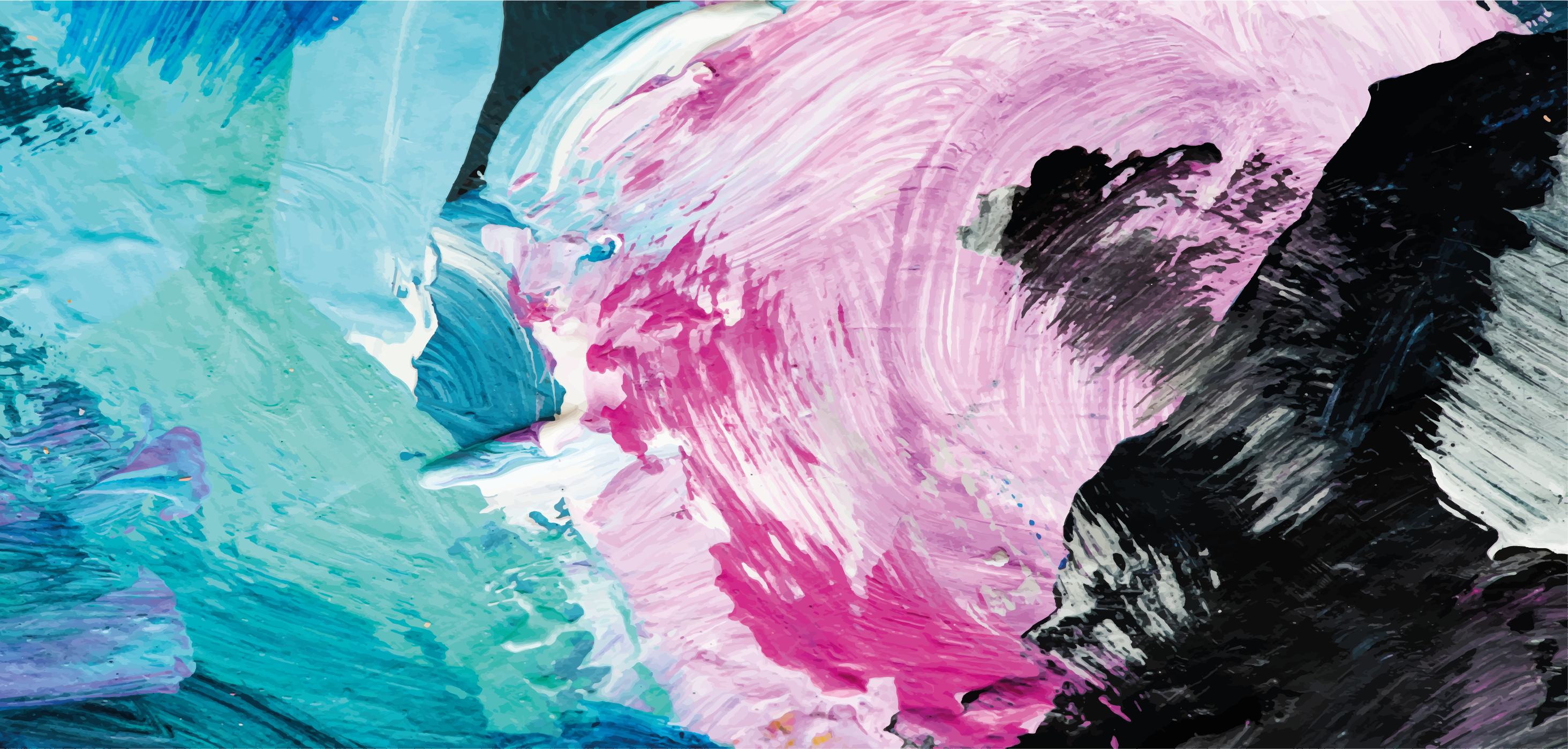 Abstract Color Waves furniture sticker - TenStickers