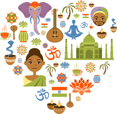 Love India Decal - TenStickers