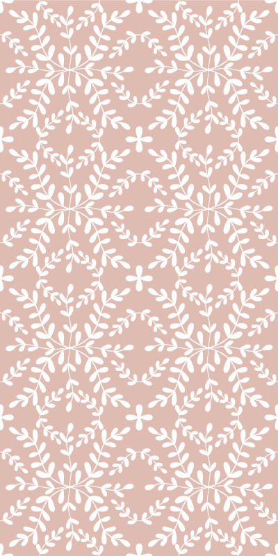 Vinilo para nevera cubierta con motivo floral - TenVinilo