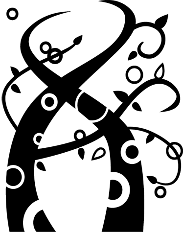 Sticker decorativo ramificazione astratta - TenStickers