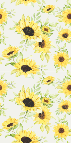 Autocolantes samsung de girassol sem costura padrão - TenStickers