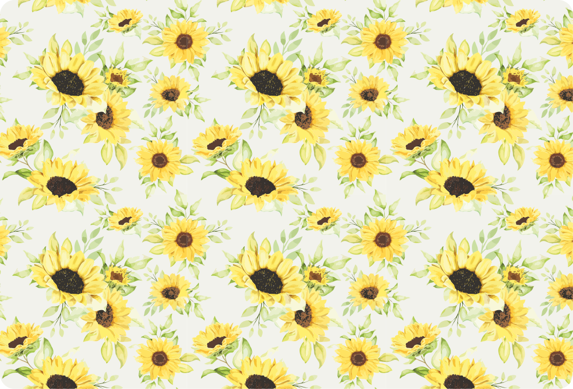 Sunflower pattern laptop skin - TenStickers