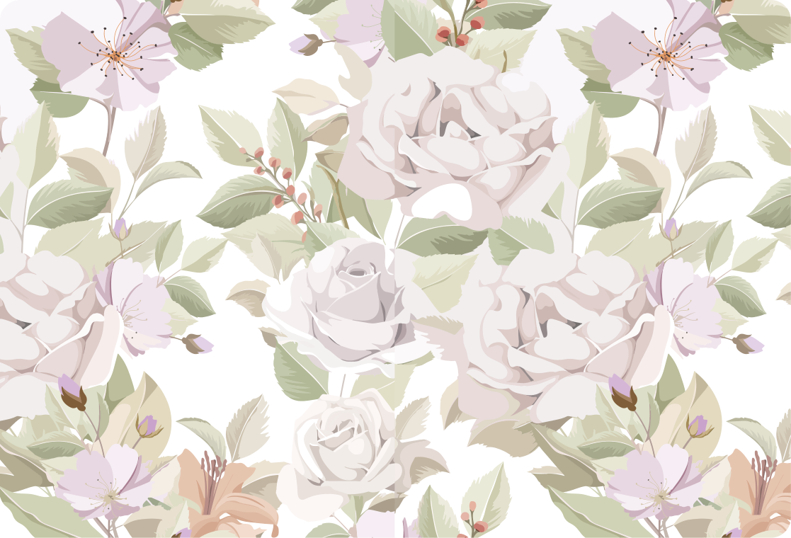 Elegant Floral Arrangement laptop skin - TenStickers