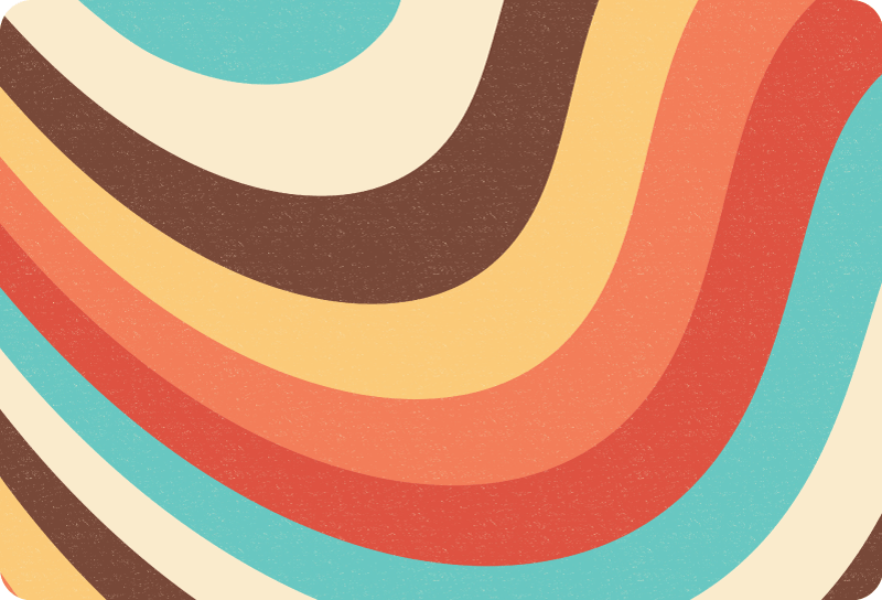 Rukom nacrtane iskrivljene groovy kože za prijenosna računala - TenStickers