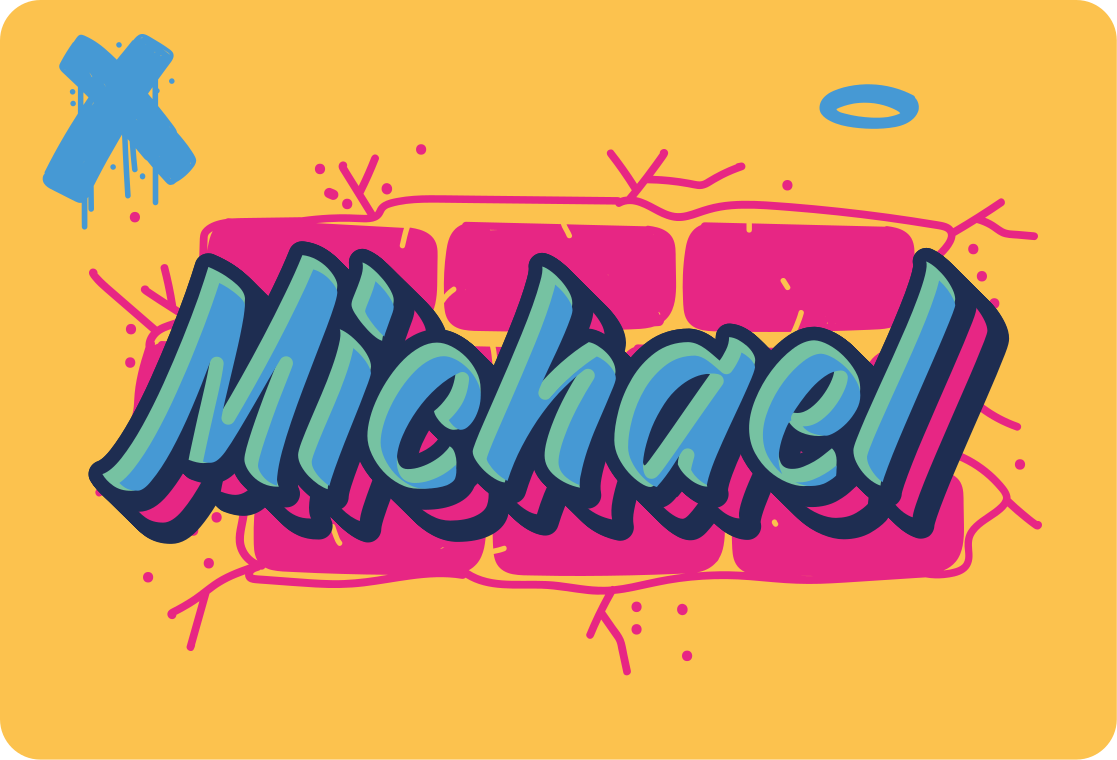 Vibrant custom graffiti laptop skin - TenStickers